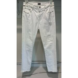Citizens of Humanity Rocket Crop High Rise Skinny White Size 29‎